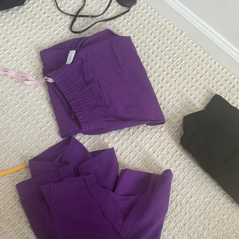 Figs Purple Women's Jogger Scrub Pants